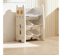 GdloWOoc Bibliothèque pour enfants, organiseurs et rangement de jouets peu encombrants, étagère design multi-compartiments pour objets aléatoires pour chambre à coucher, chambre d'enfant et salle de