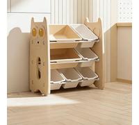 GdloWOoc Bibliothèque pour enfants, organiseurs et rangement de jouets peu encombrants, étagère design multi-compartiments pour objets aléatoires pour chambre à coucher, chambre d'enfant et salle de