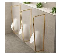 GDMDPTE Cloison d'urinoir Universelle 100/120 x 40 cm avec écran de confidentialité - Cadre en Acier Inoxydable et Verre trempé translucide - Accessoire d'urinoir Mural pour Toilettes publ