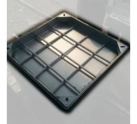GDMDPTE Plaques de Regard en Acier renforcé 600 x 450 mm - Couvercle de Drainage rectangulaire, étanche et Portable pour parkings souterrains, sous-sols et réseaux d'assainissement.
