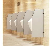 GDMDPTE Séparateur d'urinoir Mural, séparateur d'urinoir pour Toilettes, cloison de séparation pour urinoir pour Hommes, pour écoles, centres commerciaux et lieux publics (Blanc, 2 pièces)