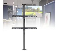 GDMDPTE Support TV au Sol - Rotation à 360°, étagère de séparation rotative, Meuble TV Rotatif, Base rotative, pour Grands écrans LED de 37 à 75 Pouces, 200 à 295 cm