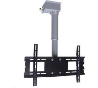 GDMDPTE Support TV électrique de Plafond, motorisé, Support de Montage TV de Plafond réglable, élévateur TV électrique avec télécommande, Support Mural TV (90 cm)