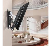 GDMDPTE Support TV Mural électrique motorisé pour Plafond, réglable, avec télécommande et Interrupteur, escamotable, Inclinaison de 0 à 85°