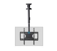 GDMDPTE Support TV Mural et Plafond, Compatible avec la Plupart des écrans Plats LCD de 32 à 65 Pouces, Inclinaison et Pivot réglables, Deux méthodes d'installation : Plafond et Mur, 1 000 à 1 500 m