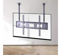 GDMDPTE Support TV Plafond réglable, Support Mural TV, Support TV inclinable et réglable avec Double Barre, adapté aux écrans LED de 55 à 86 Pouces, VESA 800 x 400 mm