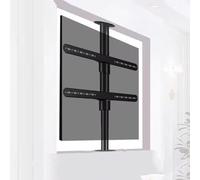 GDMDPTE Supports TV, Support TV au Sol à 360 degrés - Support de Plafond TV réglable, Support Rotatif pour cloison de séparation, Meuble TV Rotatif, Base rotative, jusqu'à 110 LB, Convient aux écran