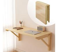 GDMDPTE Table Murale Flottante pour Ordinateur Portable 80 x 40 cm, Poste de Travail Pliable à abattants pour Petits espaces, Bureau Multifonctionnel, Gain de Place, Installation Facile