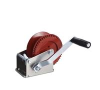 GDMDPTE Treuil Manuel pour remorque de Bateau 1600 LB | Treuil Manuel Robuste avec Sangle | Idéal pour l'ancrage et Le remorquage | Treuil à manivelle Noir Durable