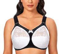 GDNIA Femmes Everyday Soft Unpadded Minimizer Plus Size Lace Soutiens-Gorge, Couverture Complète sans Armatures Premium sous-Outfit Soutien-Gorge pour Les Seins affaissés