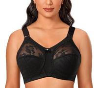 GDNIA Femmes Everyday Soft Unpadded Minimizer Plus Size Lace Soutiens-Gorge, Couverture Complète sans Armatures Premium sous-Outfit Soutien-Gorge pour Les Seins affaissés