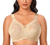 GDNIA Femmes Everyday Soft Unpadded Minimizer Plus Size Lace Soutiens-Gorge, Couverture Complète sans Armatures Premium sous-Outfit Soutien-Gorge pour Les Seins affaissés