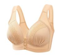 GDNIA Soutien-Gorge à Bouton Avant pour Les Femmes Plus âgées Soutiens-Gorge de Sport de Tous Les Jours à Fermeture Frontale Soutiens-Gorge en Coton sans Fil Confort