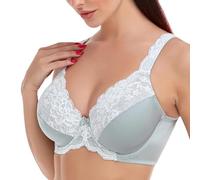 GDNIA Soutien-Gorge à Fleurs en Dentelle Push-up Confortable pour Femmes Couverture complète Non rembourré avec Armatures Non doublé Soutien-Gorge Grande Taille pour Tous Les Jours