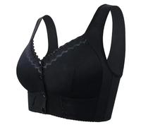 GDNIA Soutien-Gorge de Mise en Forme Push-up à Fermeture Frontale, Soutien-Gorge de Sommeil à Boutons-Pression Pratique Respirant Confortable