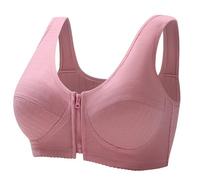 GDNIA Soutien-Gorge de Sport à Haut Impact à Fermeture éclair sur Le Devant pour Femmes Soutien-Gorge d’entraînement sans Armature sans Armature Yoga à Couverture complète