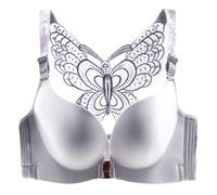 GDNIA Soutien-Gorge Papillon en Dentelle à Fermeture Frontale pour Femmes Beau Dos Push Up Non rembourré sans Armature Bralette Soutien-Gorge