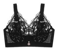 GDNIA Soutien-Gorge sans Armature à Couverture complète en Dentelle, Soutien-Gorge de lissage du Dos sans Couture légèrement rembourré