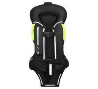 GDNKP Gilet airbag homologué pour Moto, Gilet réfléchissant pour la Conduite de Nuit, Extension de 0,01 m, Veste de Moto d'été,Noir,L