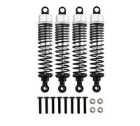 GDOOL Lot de 4 amortisseurs avant et arrière RC en aluminium de 108 mm réglables assemblés pour HSP 1:10, Redcat Volcano EXP/Pro Volcano S30 Monster Truck Pièces améliorées (argent)