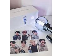 GDOU Bâton lumineux officiel Enhypen Ver 2 avec contrôle Bluetooth et 7 cartes photo, Noir, Plastique, Bâton lumineux