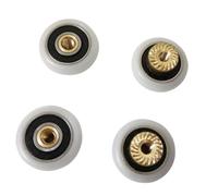 GDQLCNXB Lot de 4 rouleaux de rechange pour porte de douche coulissante en verre 19 mm x 5 mm