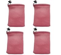 GDQLCNXB Lot de 8 petits sacs en maille de nylon avec cordon de serrage pour petits sacs de voyage Rose 15 x 10 cm, rose, 15 x 10cm/6" x 4", Voyage