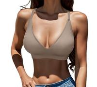 Gdqzzeaiix Brassiere Femme,Dos en Forme de U Confortable pour Femmes rassemblant Une Petite Poitrine sans Anneau en Acier Type de réglage en Dentelle Soutien Gorge à col