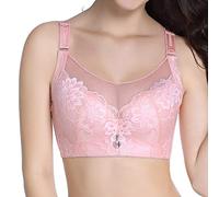 Gdqzzeaiix Brassiere Femme,Femmes Pleine Coupe Mince sous vêtements Grande Taille sans Fil Sport Soutien Gorge Dentelle Soutien Gorge Poitrine Couverture Tasse Grande Taille Gilet Soutiens Gorge