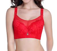 Gdqzzeaiix Brassiere Femme,Femmes Pleine Coupe Mince sous vêtements Grande Taille sans Fil Sport Soutien Gorge Dentelle Soutien Gorge Poitrine Couverture Tasse Grande Taille Gilet Soutiens Gorge