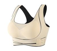 Gdqzzeaiix Brassiere Femme,Gilet d'exercice de Yoga et Soutien Gorge à Sangles Boucle latérale décalée sur Le Devant pour Femmes Anneau en Latex sans Acier