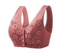 Gdqzzeaiix BrassièRe Femme,Womens No Steel Ring Front Close Bra T Back Plus Size Soutien Gorge sans Doublure sans Couture pour Buste