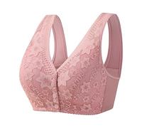 Gdqzzeaiix BrassièRe Femme,Womens No Steel Ring Front Close Bra T Back Plus Size Soutien Gorge sans Doublure sans Couture pour Buste