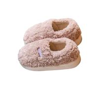 Gdqzzeaiix Chaussons Homme,Chaussons d'intérieur et d'extérieur doublés de Polaire avec Couvre Talon Semelle Chaude pour l'hiver