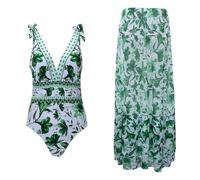 Gdqzzeaiix Maillot De Bain Femme 1 Piece Gainant,Versatile Swimsuit for Beach and Pool Stylish V Neck Design with Prints for Spring Summer and Fall Perfect for Relaxing Days