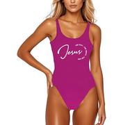 Gdqzzeaiix Maillot De Bain Piscine Femme 1 Piece,Maillot de Bain à imprimé Lettre pour Femme Maillot de Bain Sexy Bikini sans Manches Dos