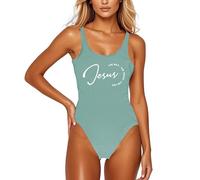 Gdqzzeaiix Maillot De Bain Piscine Femme 1 Piece,Maillot de Bain à imprimé Lettre pour Femme Maillot de Bain Sexy Bikini sans Manches Dos