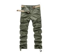 Gdqzzeaiix Pantalon De Travail Homme Chantier,Salopette de Poche en Coton pour Hommes Pantalons Longs Pantalons épais vêtements Amples Pantalons de Couleur Unie