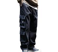 Gdqzzeaiix Pantalon Travail,Hommes décontracté Taille Couleur Sport Chapeau -tissé Poche Pied Corde Solide Pantalon Rue Cargo Cravate Hommes Cargo Pantalon