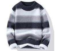 Gdqzzeaiix Pull Marin Homme,Manteau d'hiver avec Col Roulé Semi-Circulaire Doux Doublé Pull en Tricot à Col Rond Homme pour L'Automne et l'hiver pour Une Chaleur Pendant La Saison Froide