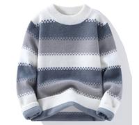 Gdqzzeaiix Pull Marin Homme,Manteau d'hiver avec Col Roulé Semi-Circulaire Doux Doublé Pull en Tricot à Col Rond Homme pour L'Automne et l'hiver pour Une Chaleur Pendant La Saison Froide