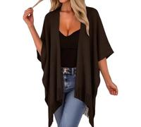 Gdqzzeaiix Robe De Plage,Paréo de Plage décontracté en Maille Transparente avec Franges, léger et idéal pour Les Vacances en Plein air et Le Soleil.