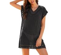 Gdqzzeaiix Robe Plage,Robe châle d'été Ample en Maille, idéale pour la Plage ou comme paréo ou pour se protéger du Soleil.