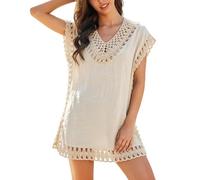 Gdqzzeaiix Robe Plage,Robe châle d'été Ample en Maille, idéale pour la Plage ou comme paréo ou pour se protéger du Soleil.