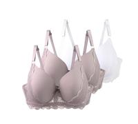 Gdqzzeaiix sans Complexe Soutien Gorge,Bandoulière Confortable et Transparente 3 pièces sans Fil Dos sans éponge avec Bretelles Convertibles