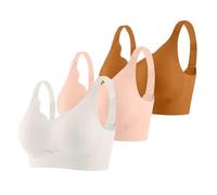 Gdqzzeaiix sous Vetements Feminins,Ensemble de 3 Soutiens Gorge de Sport sans Coutures pour Femme Soutien Gorge de Sport réglable idéal pour Les Loisirs et l'entraînement à la Maison Toutes Saisons