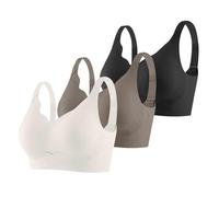 Gdqzzeaiix sous Vetements Feminins,Ensemble de 3 Soutiens Gorge de Sport sans Coutures pour Femme Soutien Gorge de Sport réglable idéal pour Les Loisirs et l'entraînement à la Maison Toutes Saisons