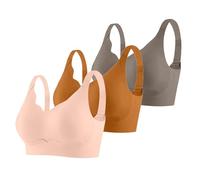 Gdqzzeaiix sous Vetements Feminins,Ensemble de 3 Soutiens Gorge de Sport sans Coutures pour Femme Soutien Gorge de Sport réglable idéal pour Les Loisirs et l'entraînement à la Maison Toutes Saisons