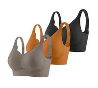 Gdqzzeaiix sous Vetements Feminins,Ensemble de 3 Soutiens Gorge de Sport sans Coutures pour Femme Soutien Gorge de Sport réglable idéal pour Les Loisirs et l'entraînement à la Maison Toutes Saisons