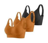 Gdqzzeaiix sous Vetements Feminins,Ensemble de 3 Soutiens Gorge de Sport sans Coutures pour Femme Soutien Gorge de Sport réglable idéal pour Les Loisirs et l'entraînement à la Maison Toutes Saisons